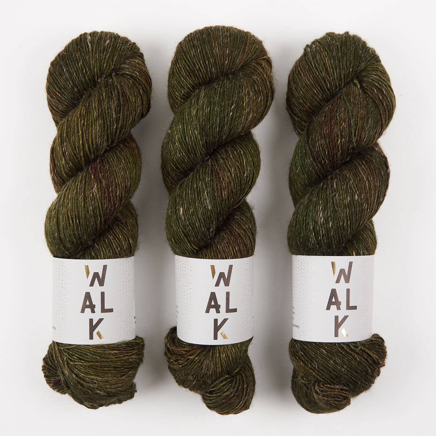 WALK Collection MERLINO - HUNTER Merino wool Linen Fingering green Yarn