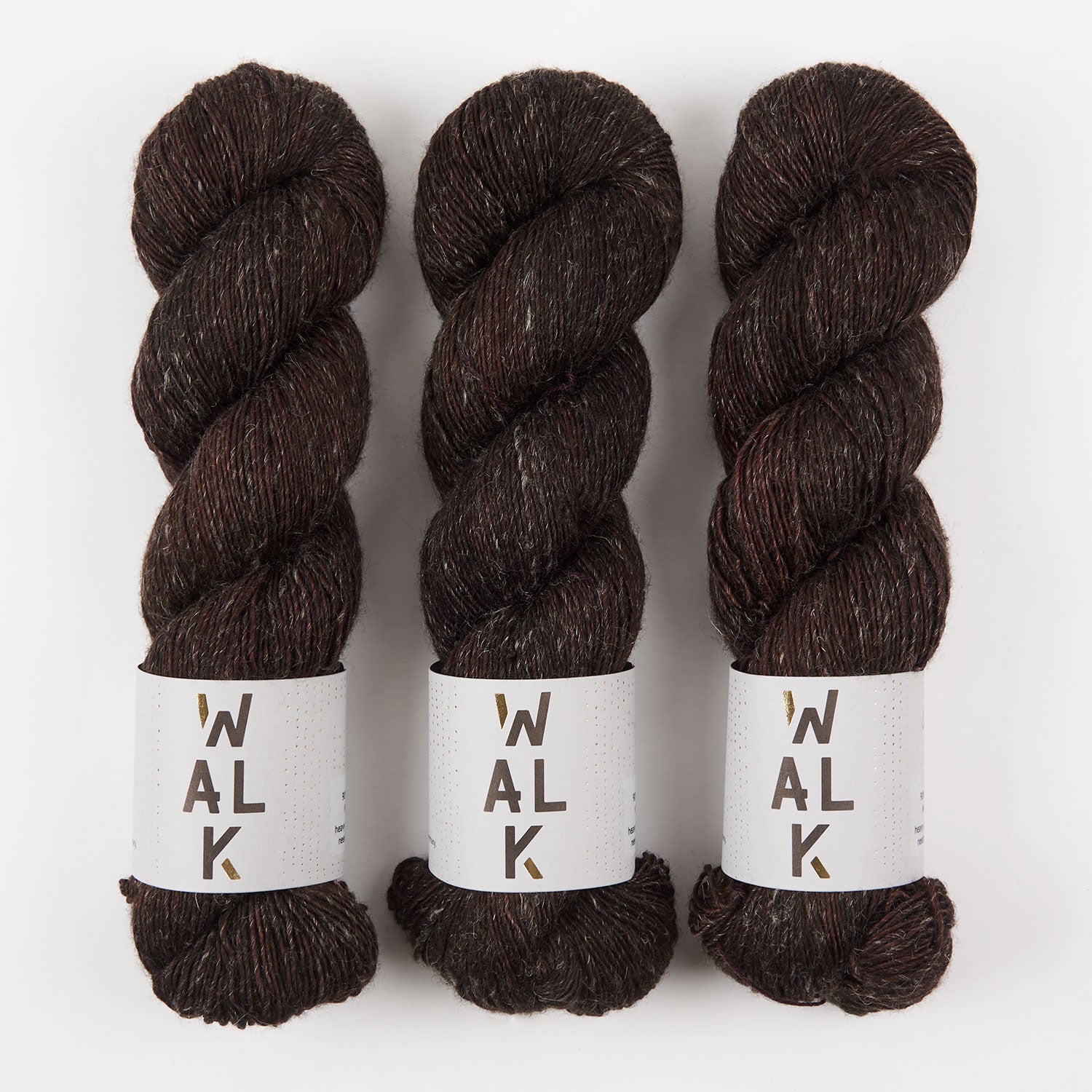 WALK Collection MERLINO - ITALIAN ROAST Merino wool Linen Fingering brown Yarn