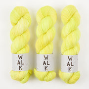 WALK Collection MERLINO - LEMON & LIME Merino wool Linen Fingering yellow Yarn