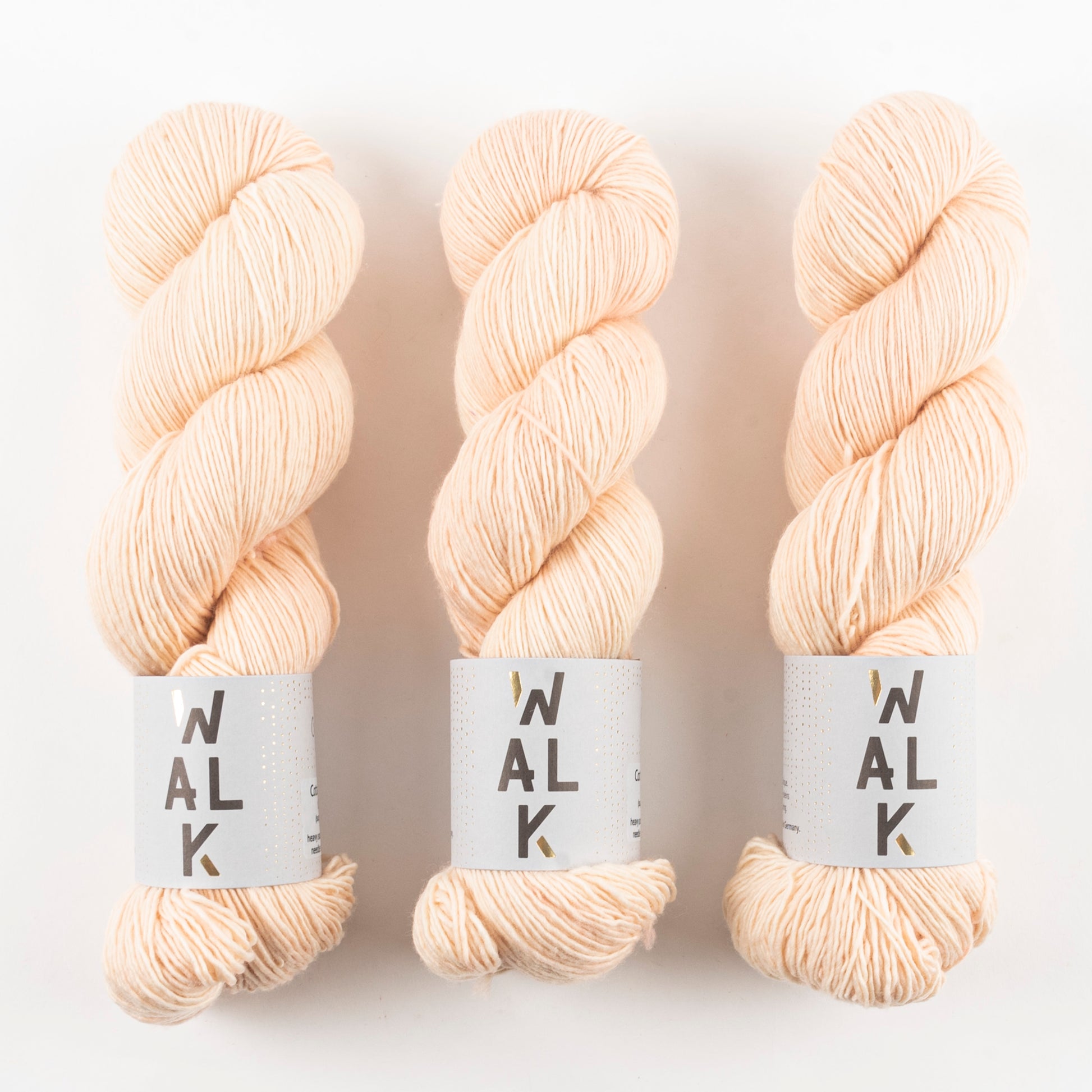WALK Collection COTTAGE MERINO - OYSTER Merino wool Fingering peach Yarn