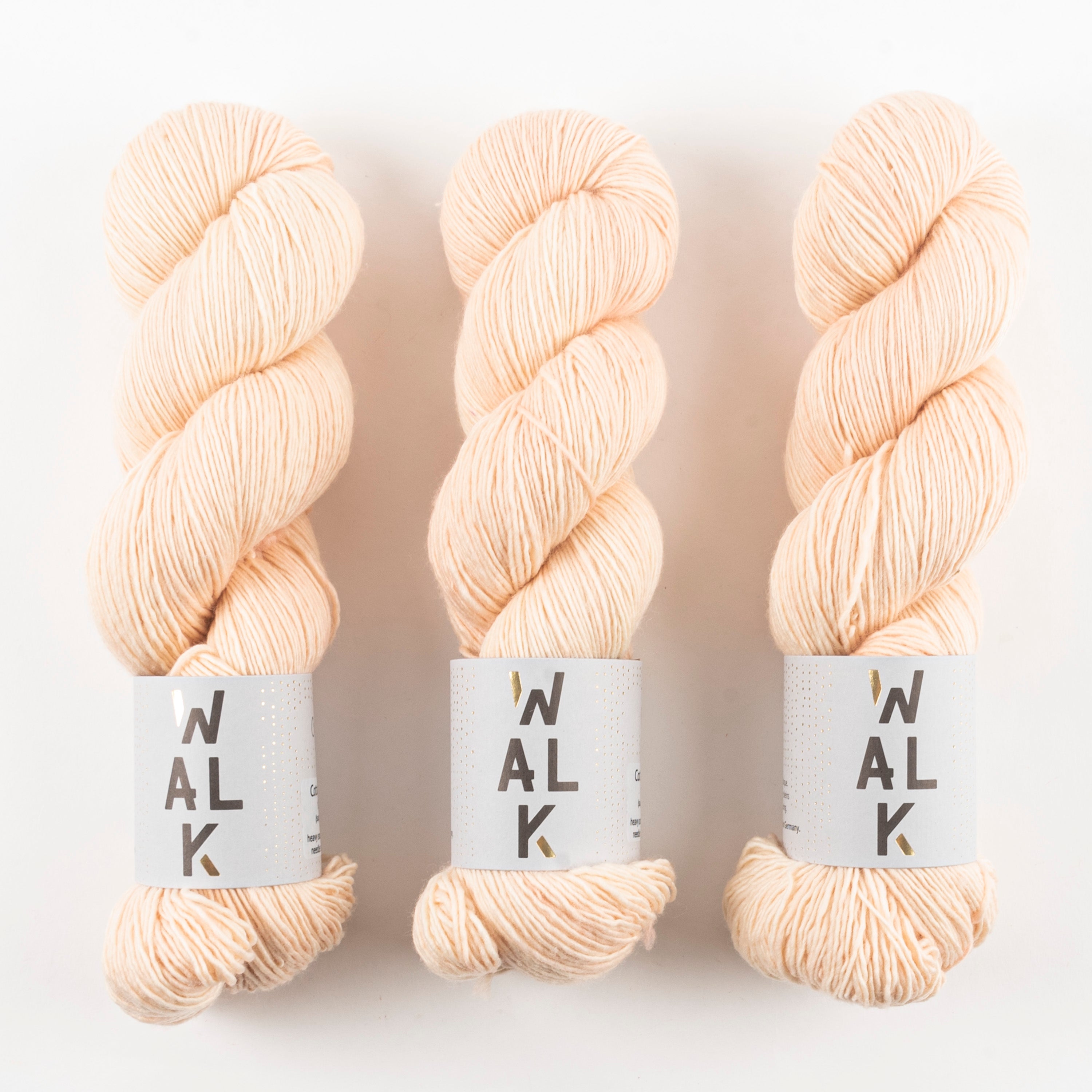 WALK Collection COTTAGE MERINO - OYSTER Merino wool Fingering peach Yarn