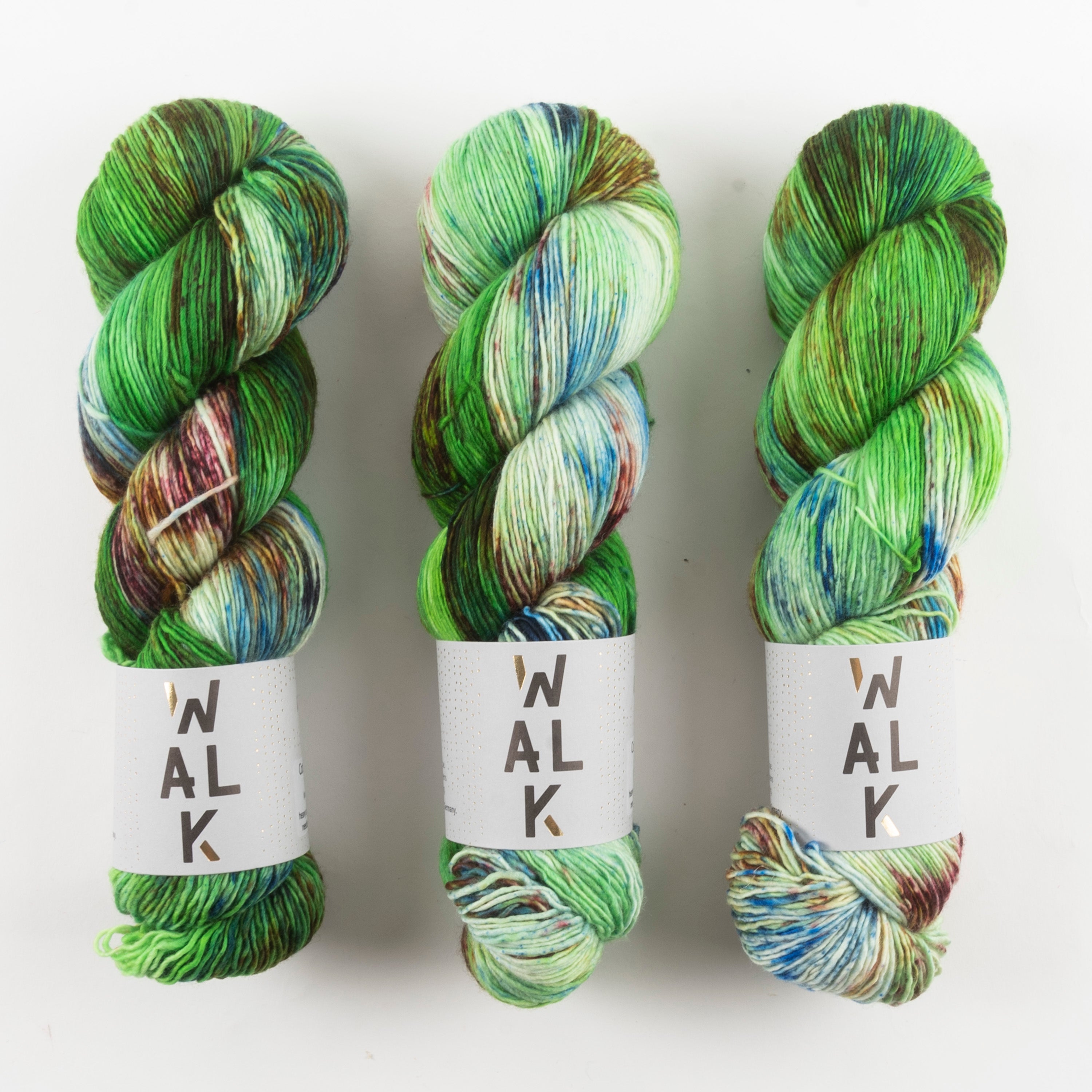 WALK Collection COTTAGE MERINO - RONJA Merino wool Fingering green multicolour Yarn