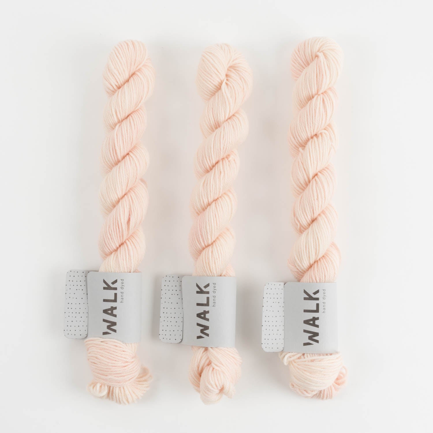 WALK Collection TOUGH SOCK MINI - OYSTER Merino wool Nylon Fingering pink peach Yarn