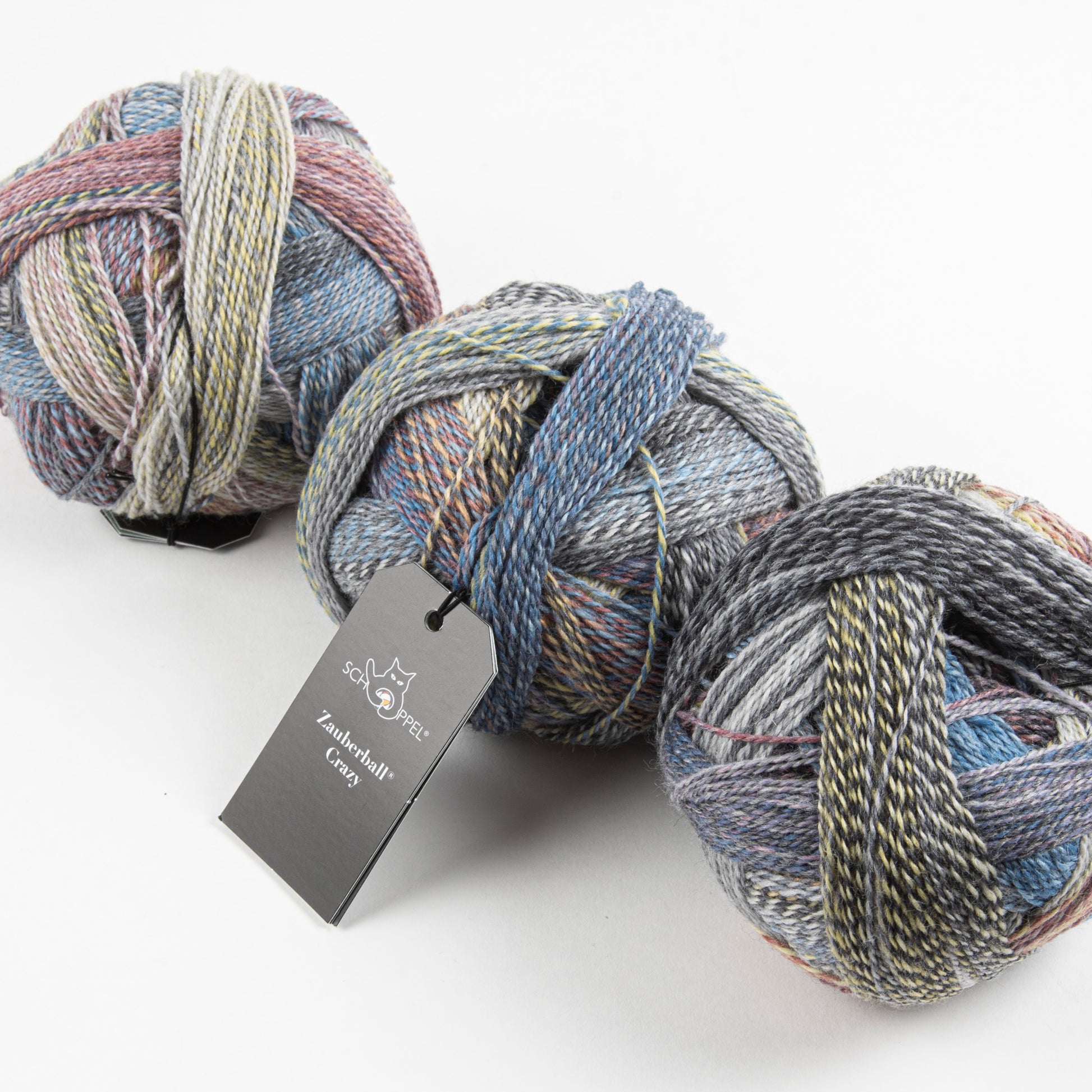 Schoppel-Wolle ZAUBERBALL CRAZY - FÖHNLAGE Merino wool Nylon Light Fingering blue Yarn