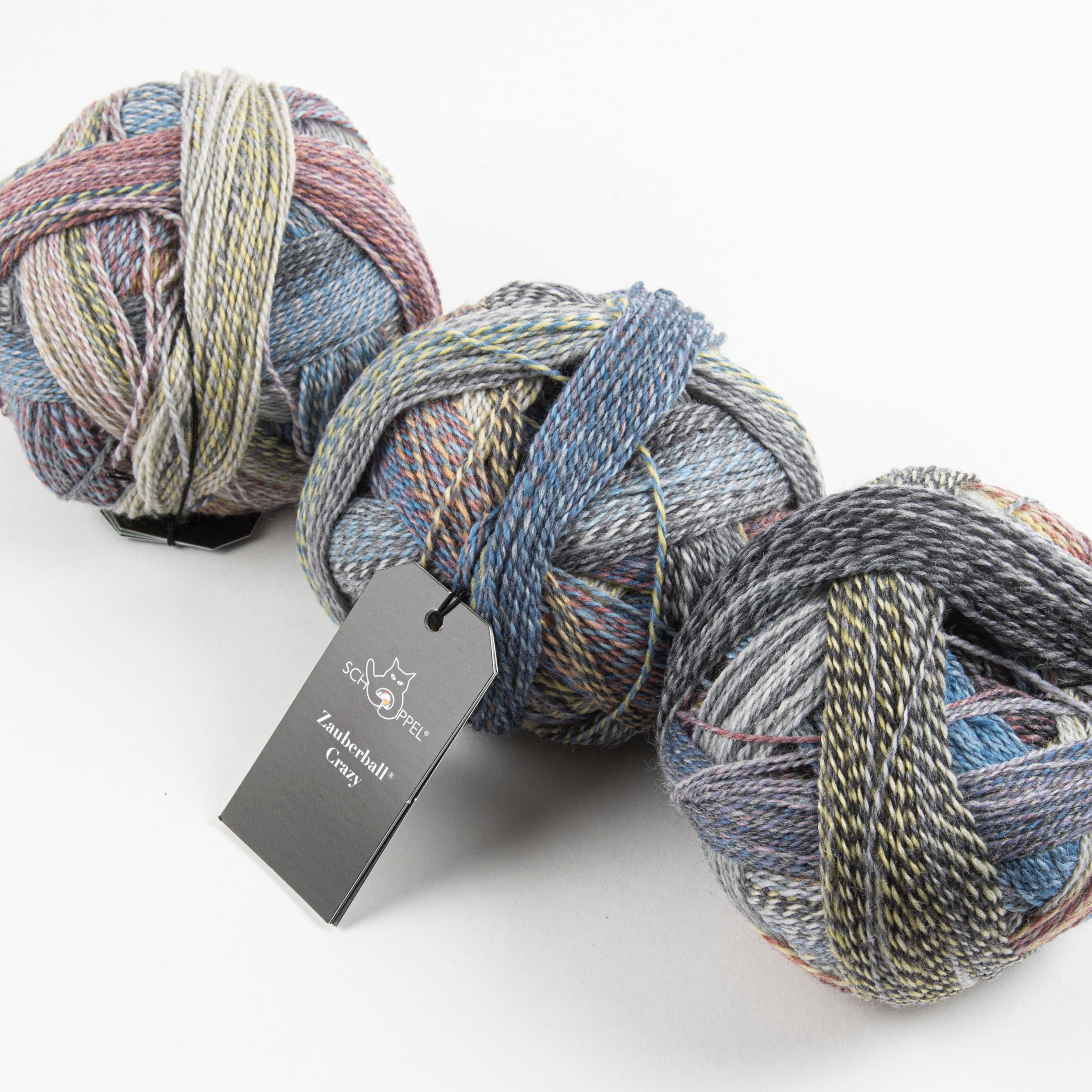 Schoppel-Wolle ZAUBERBALL CRAZY - FÖHNLAGE Merino wool Nylon Light Fingering blue Yarn
