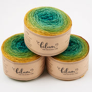 Bilum LOLI - 15 ILLÉS Merino wool Fingering yellow green Yarn