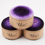 Bilum LOLI - 33 IBOLYA Merino wool Fingering purple multicolour Yarn