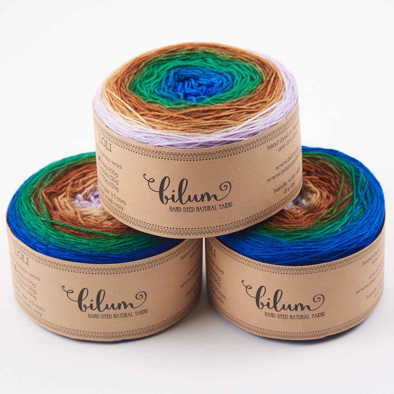 Bilum LOLI - LAVENDER EARTH rainbow Yarn