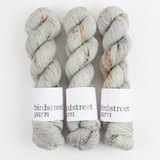Birdstreet Yarn BIRDSTREET BFL - JUST RUST BFL Wool Blue Faced Leicester Nylon Fingering grey Yarn