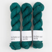 Birdstreet Yarn BIRDSTREET BFL - PINE BFL Wool Blue Faced Leicester Nylon Fingering green Yarn