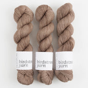 Birdstreet Yarn BIRDSTREET BFL - THAT TOUCH OF MINK BFL Wool Blue Faced Leicester Nylon Fingering beige brown Yarn