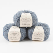 CaMaRose SNEFNUG - JEANSBLÅ Alpaca Cotton Merino wool Aran blue Yarn