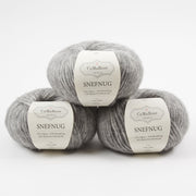 CaMaRose SNEFNUG - GRÅ Alpaca Cotton Merino wool Aran grey Yarn