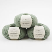 CaMaRose SNEFNUG - HAVGRØN Alpaca Cotton Merino wool Aran green Yarn