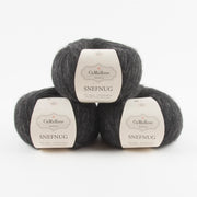 CaMaRose SNEFNUG - KOKSGRÅ Alpaca Cotton Merino wool Aran grey Yarn