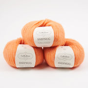 CaMaRose SNEFNUG - KORAL Alpaca Cotton Merino wool Aran coral orange Yarn
