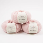 CaMaRose SNEFNUG - LYS ROSA Alpaca Cotton Merino wool Aran pink Yarn