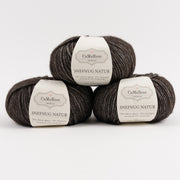 CaMaRose SNEFNUG NATUR - SOLSORT Alpaca Cotton Merino wool Aran black Yarn