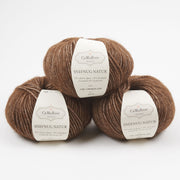 CaMaRose SNEFNUG NATUR - CHOKOLADE Alpaca Cotton Merino wool Aran brown Yarn