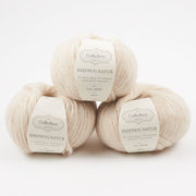CaMaRose SNEFNUG NATUR - CREME Alpaca Cotton Merino wool Aran beige Yarn
