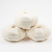 CaMaRose SNEFNUG NATUR - HVID Alpaca Cotton Merino wool Aran white Yarn