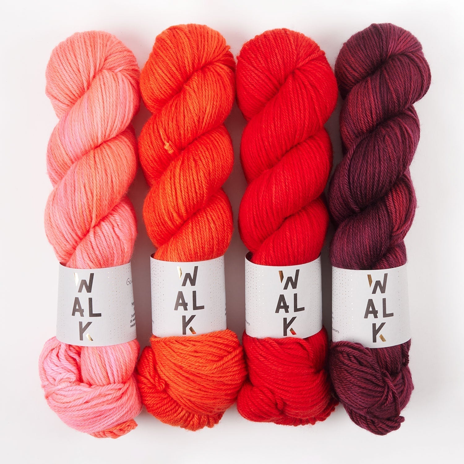WALK Collection WESTKNITS KIT - POMODORO CLARET Merino wool DK red Westknits Kits