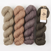 Mominoki Yarn MOCHA TEAK Wool Fingering Quick Kits