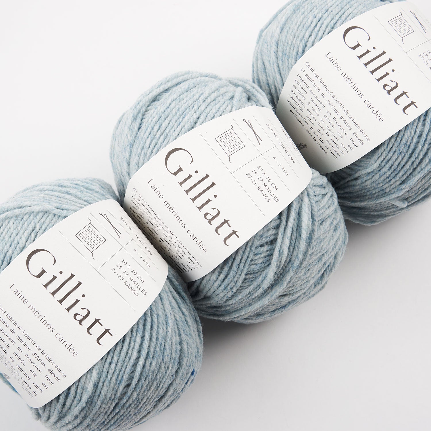 De Rerum Natura GILLIATT - CIEL Merino wool Worsted blue Yarn