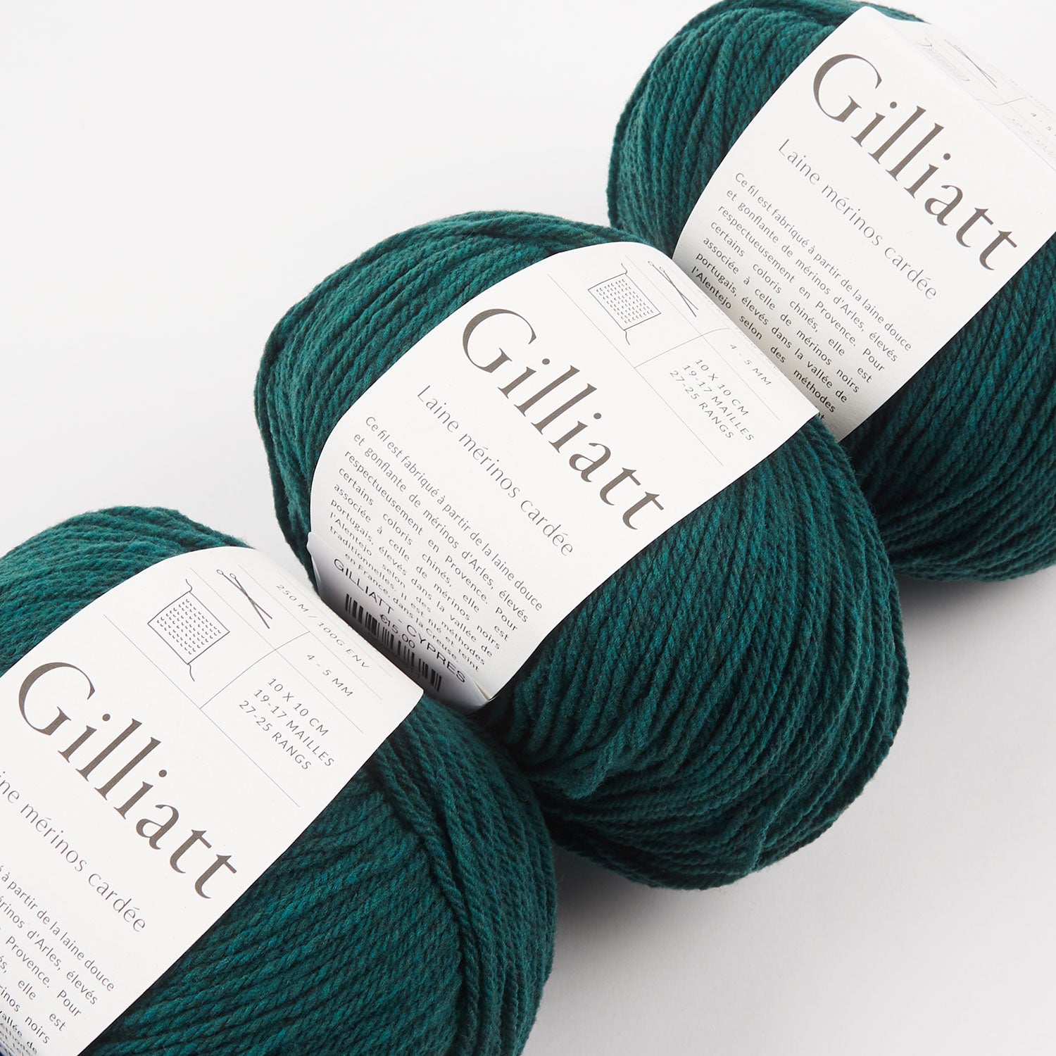De Rerum Natura GILLIATT - CYPRÈS Merino wool Worsted turquoise green Yarn