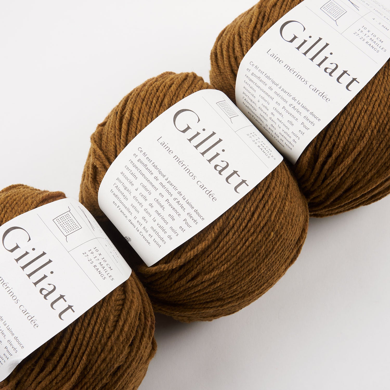 De Rerum Natura GILLIATT - DARJEELING Merino wool Worsted brown Yarn