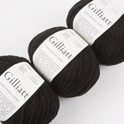 De Rerum Natura GILLIATT - EBÈNE Merino wool Worsted black Yarn