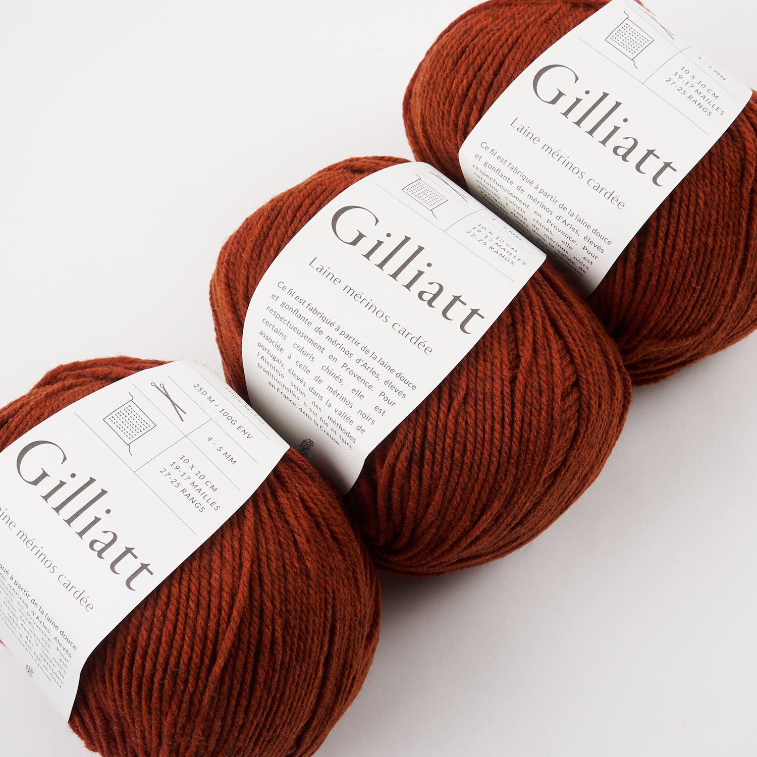 De Rerum Natura GILLIATT - ÉRABLE Merino wool Worsted red Yarn
