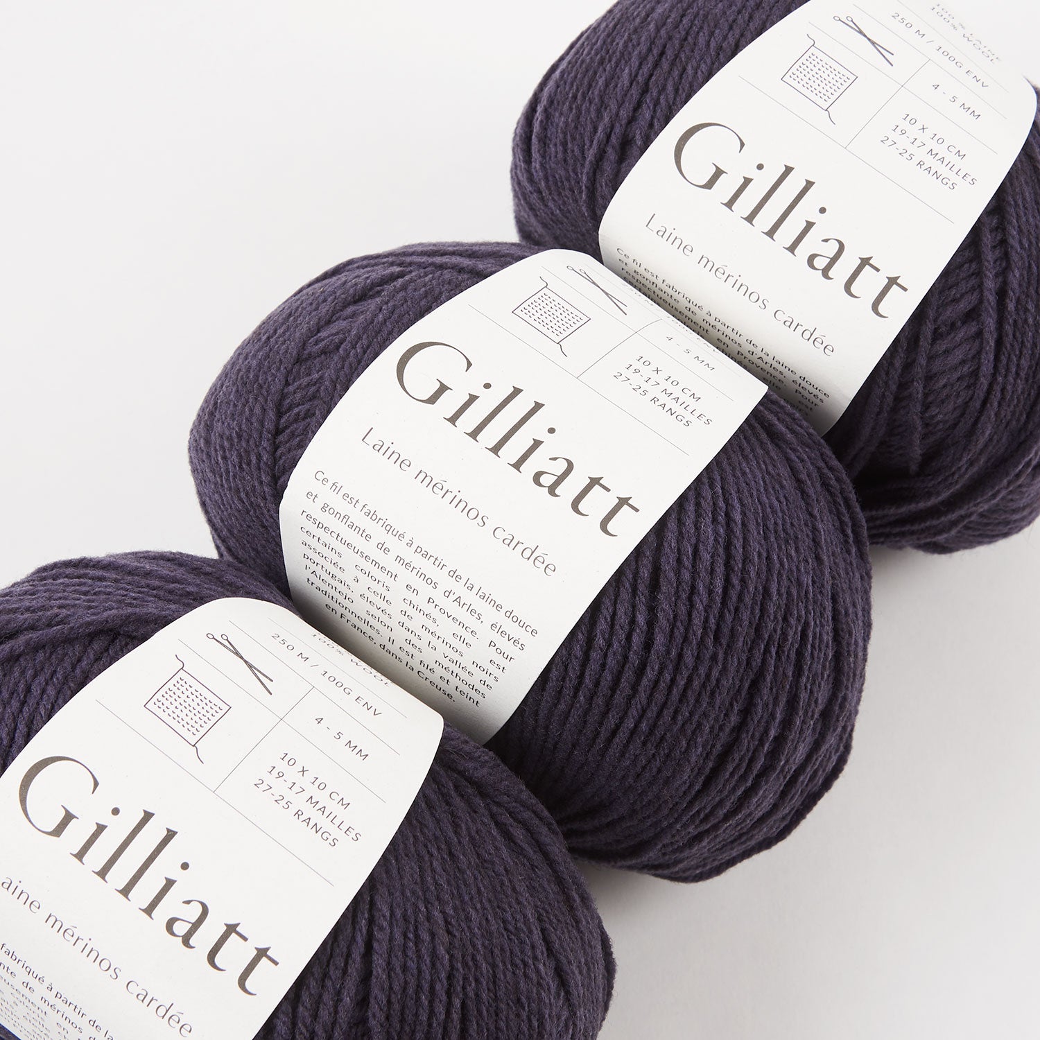 De Rerum Natura GILLIATT - FIGUE Merino wool Worsted purple Yarn