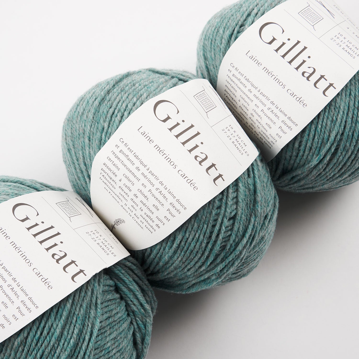De Rerum Natura GILLIATT - LAGON Merino wool Worsted turquoise Yarn