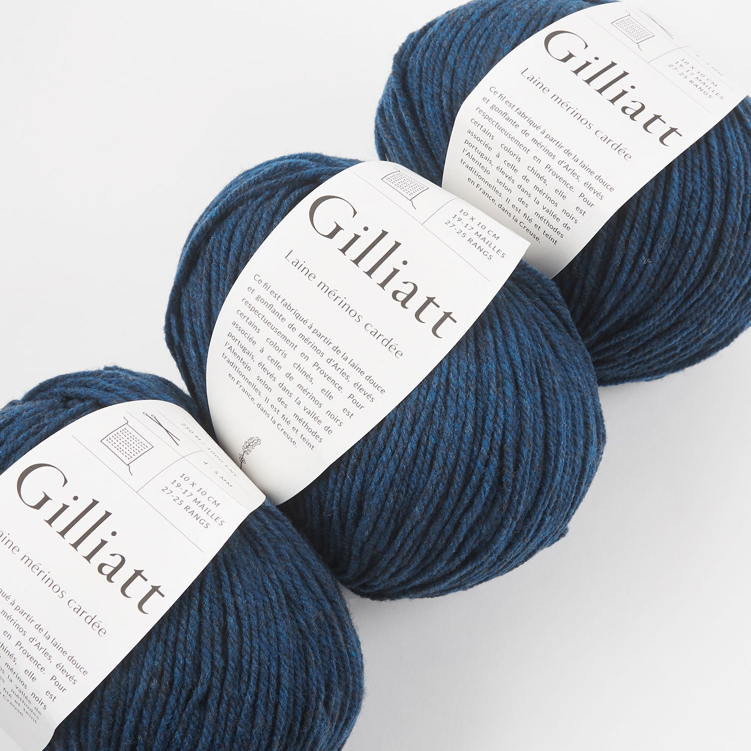 De Rerum Natura GILLIATT - NUIT Merino wool Worsted blue Yarn