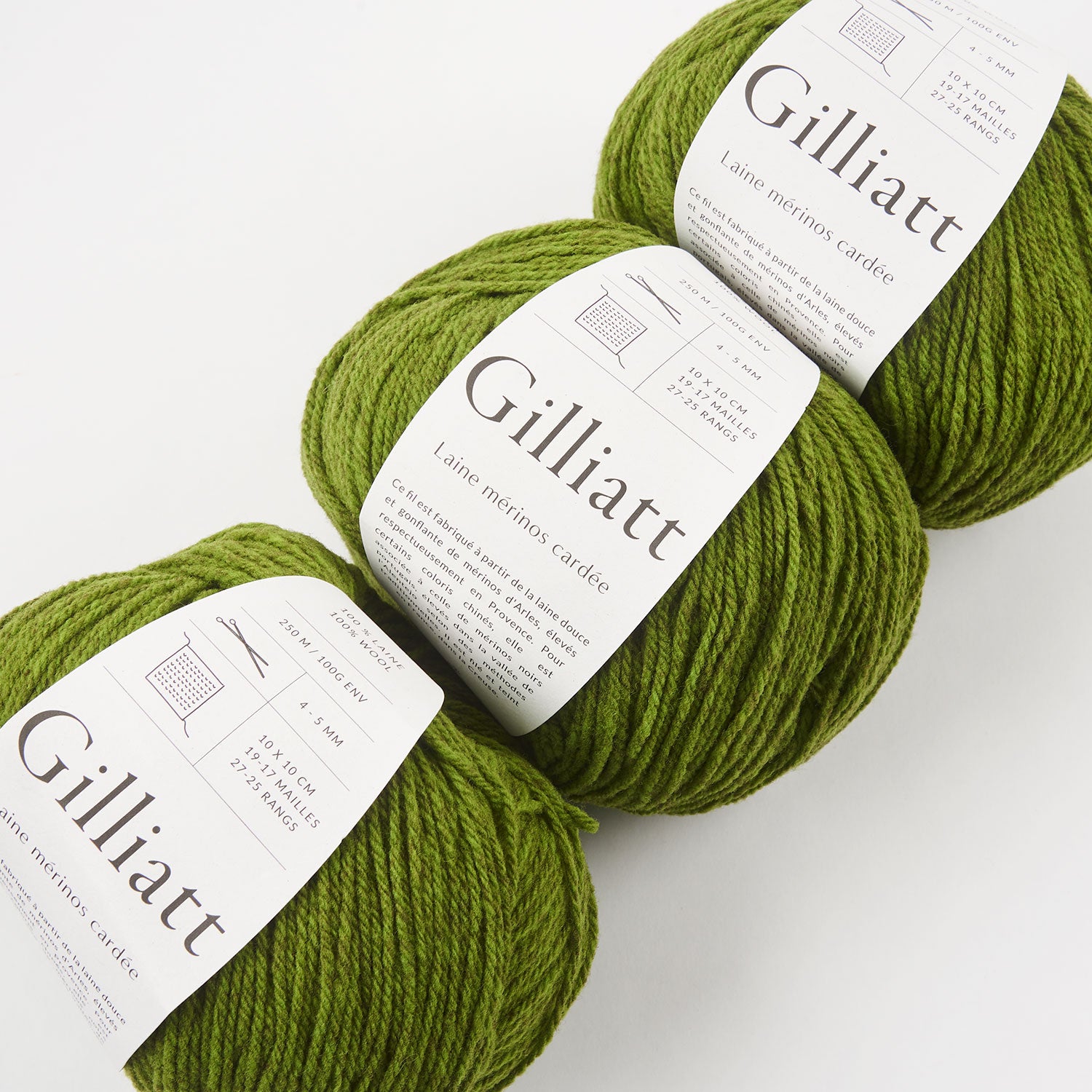 De Rerum Natura GILLIATT - PRINTEMPS Merino wool Worsted green Yarn