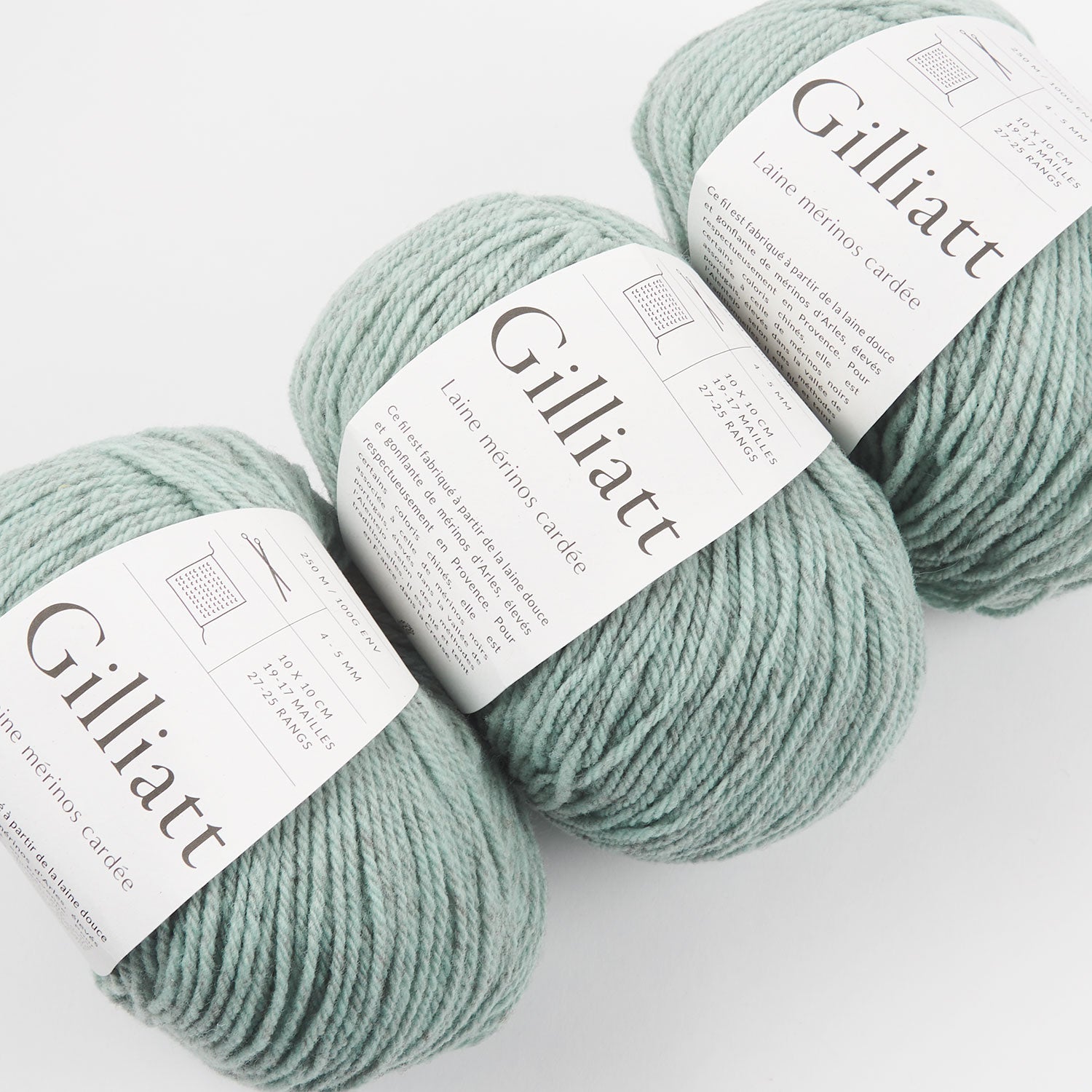 De Rerum Natura GILLIATT - SAUGE Merino wool Worsted green Yarn