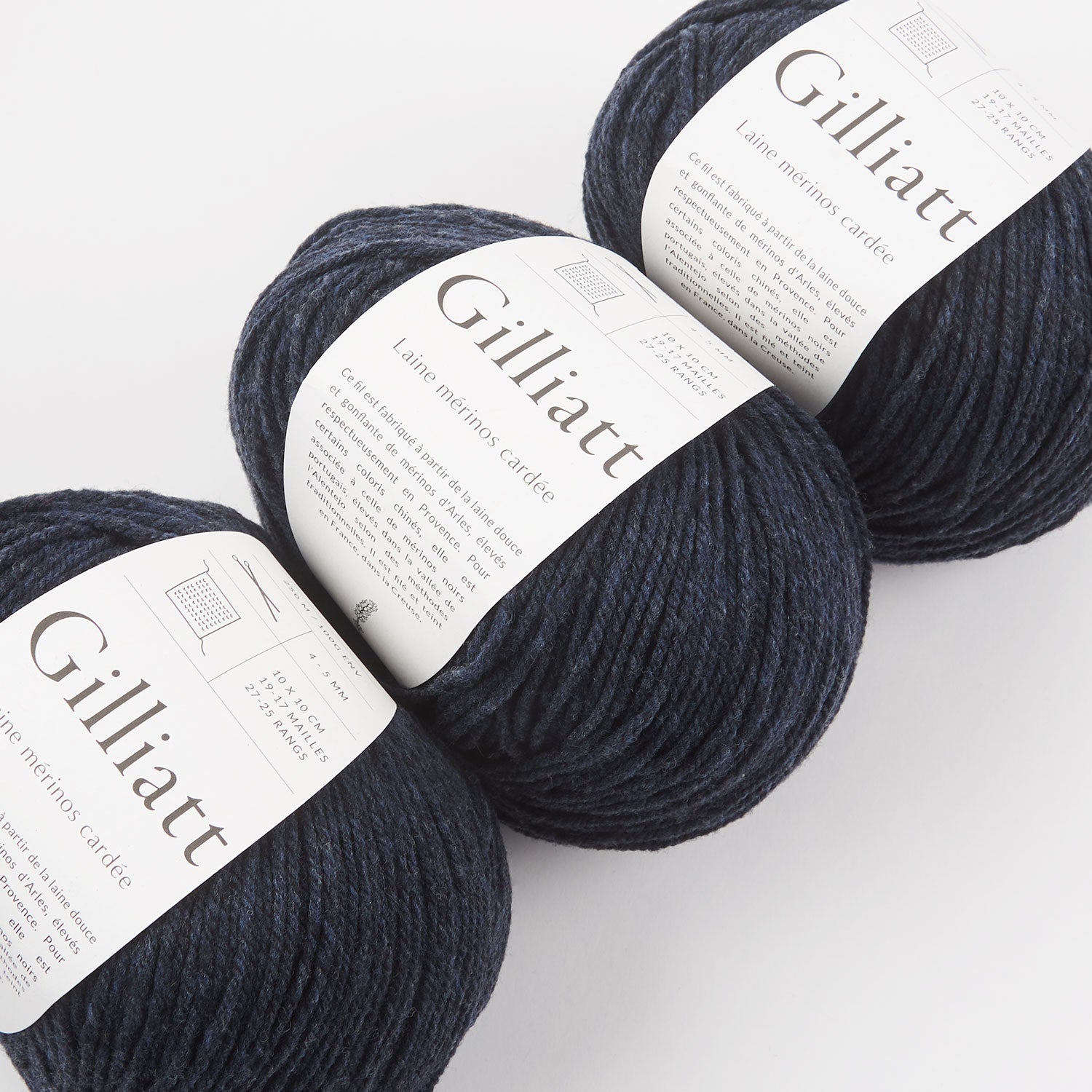 De Rerum Natura GILLIATT - TEMPÊTE Merino wool Worsted blue Yarn