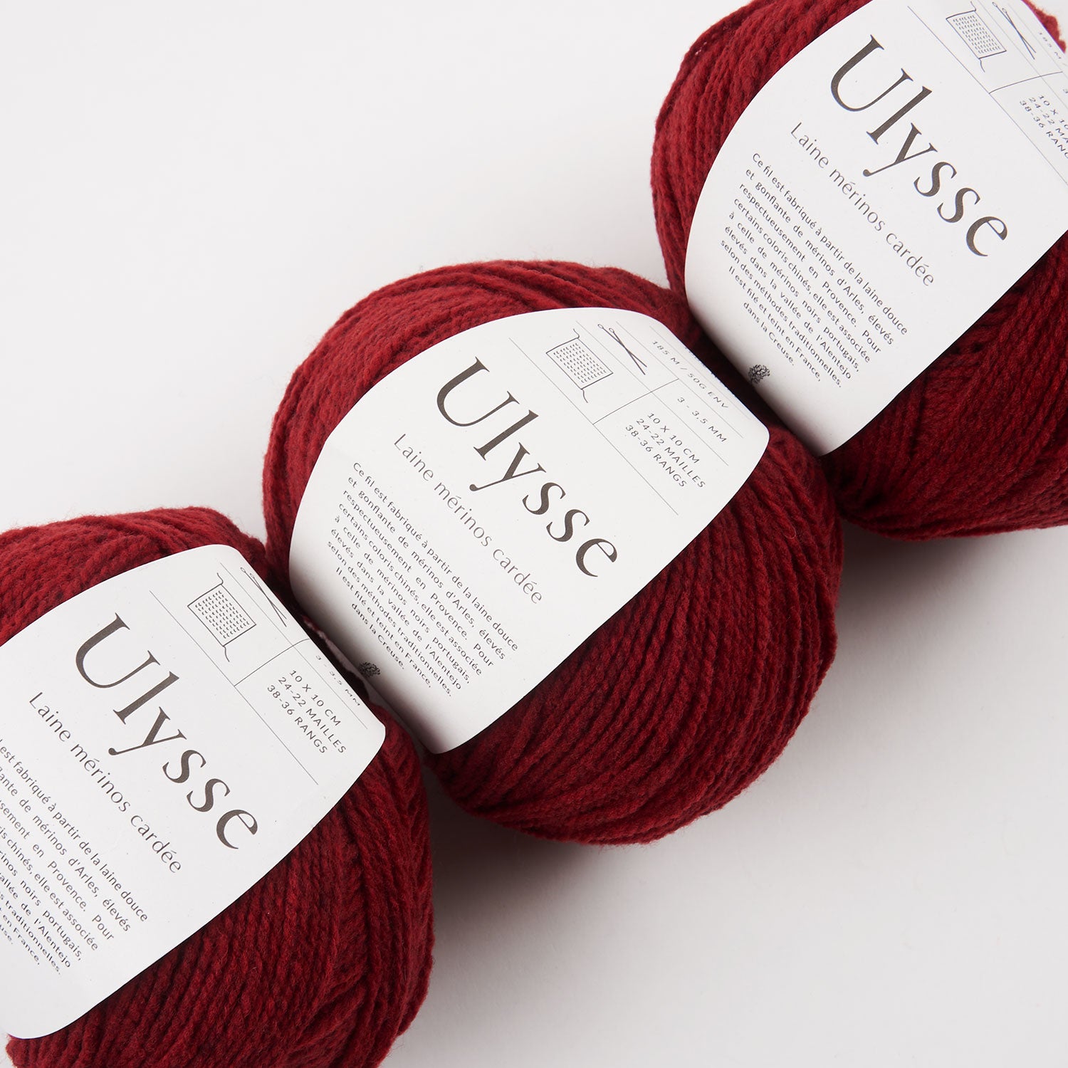 De Rerum Natura ULYSSE - AUBÉPINE Merino wool Sport red Yarn