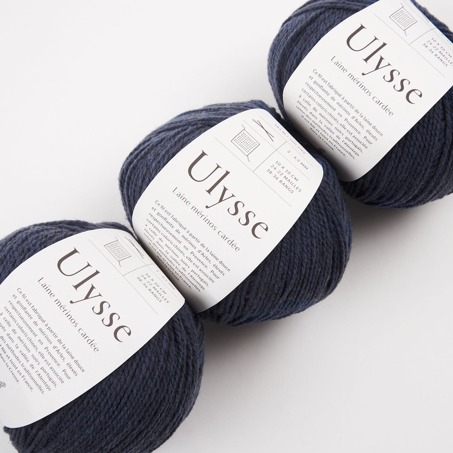 De Rerum Natura ULYSSE - BALEINE BLEUE Merino wool Sport blue Yarn
