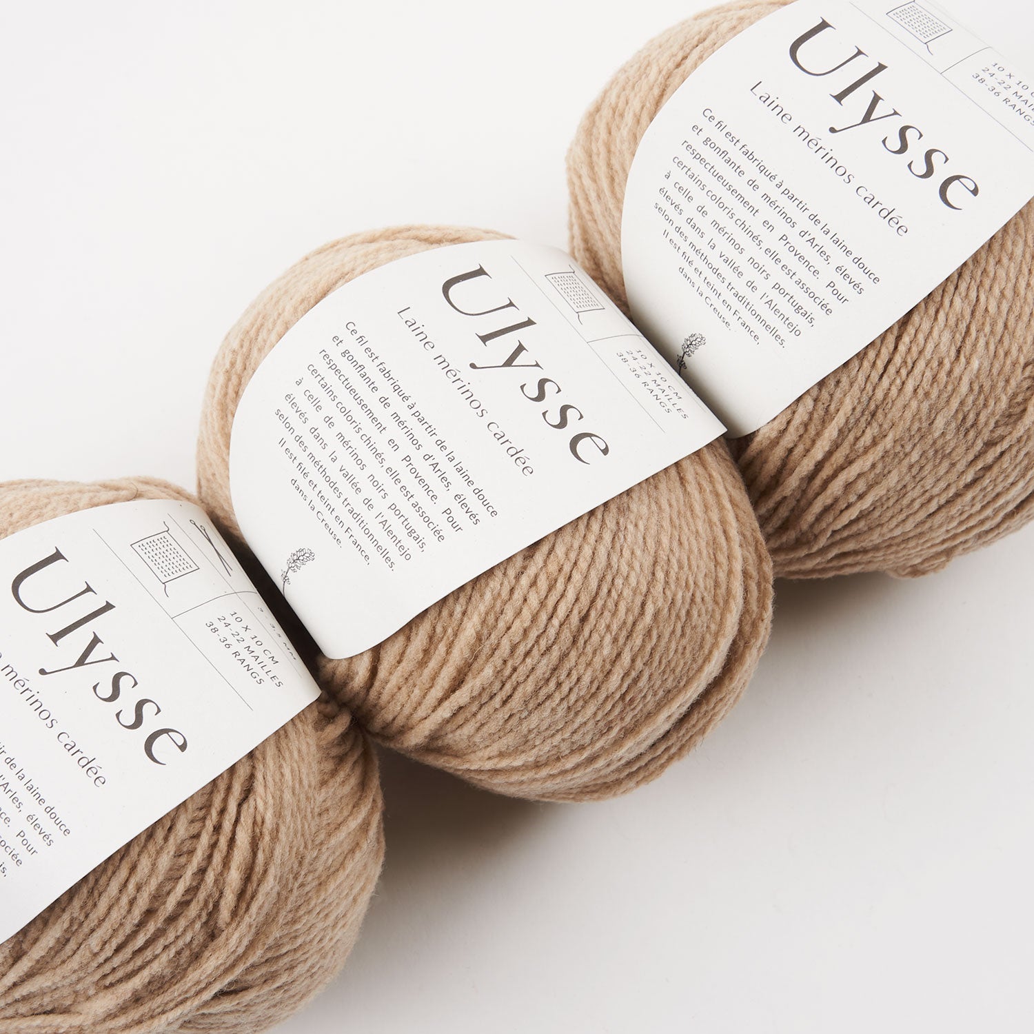 De Rerum Natura ULYSSE - BICHE Merino wool Sport beige Yarn