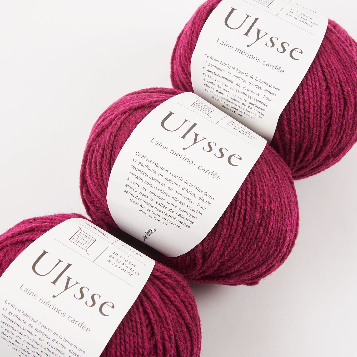 De Rerum Natura ULYSSE - CONFITURE DE ROSE Merino wool Sport pink Yarn
