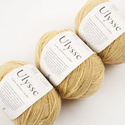 De Rerum Natura ULYSSE - CRÈME ANGLAISE Merino wool Sport yellow Yarn