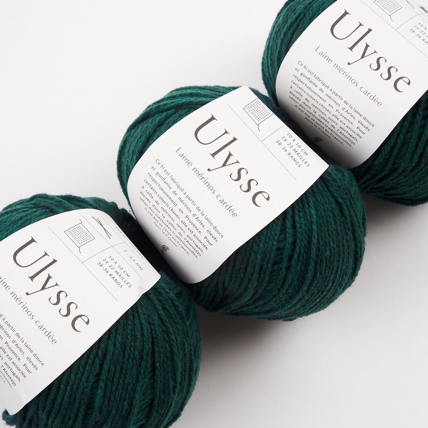 De Rerum Natura ULYSSE - CYPRÈS Merino wool Sport green Yarn
