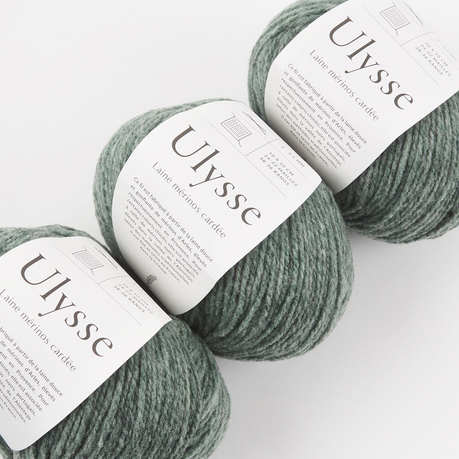 De Rerum Natura ULYSSE - EUCALYPTUS Merino wool Sport green Yarn