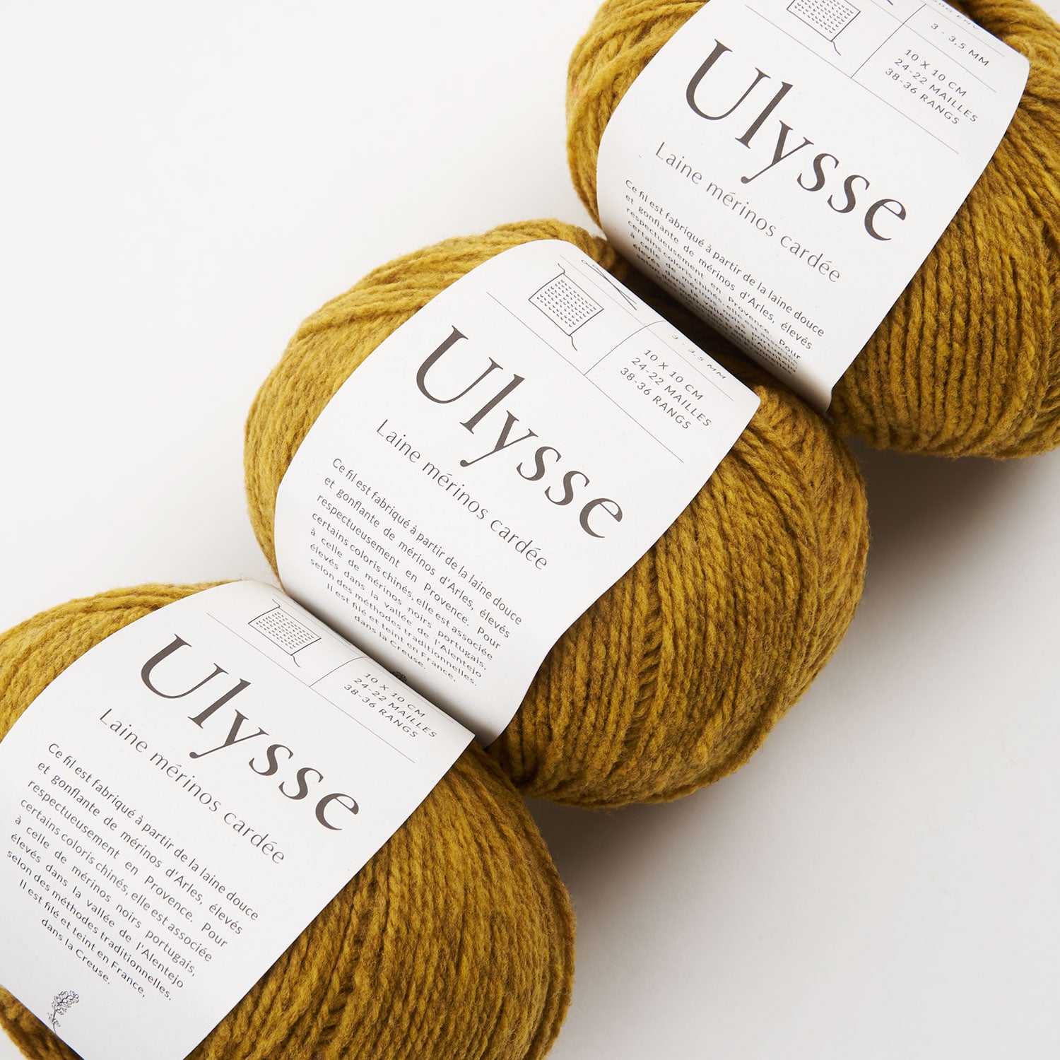 De Rerum Natura ULYSSE - GENÊT Merino wool Sport yellow Yarn