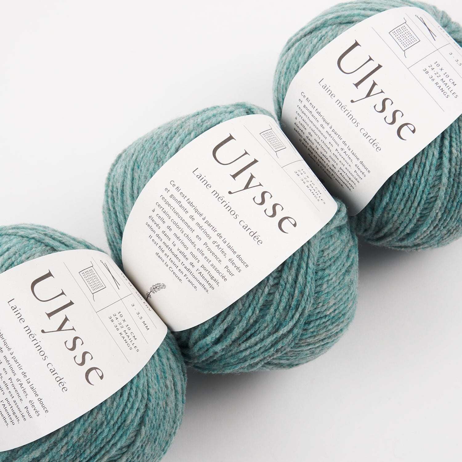 De Rerum Natura ULYSSE - LAGON Merino wool Sport turquoise Yarn