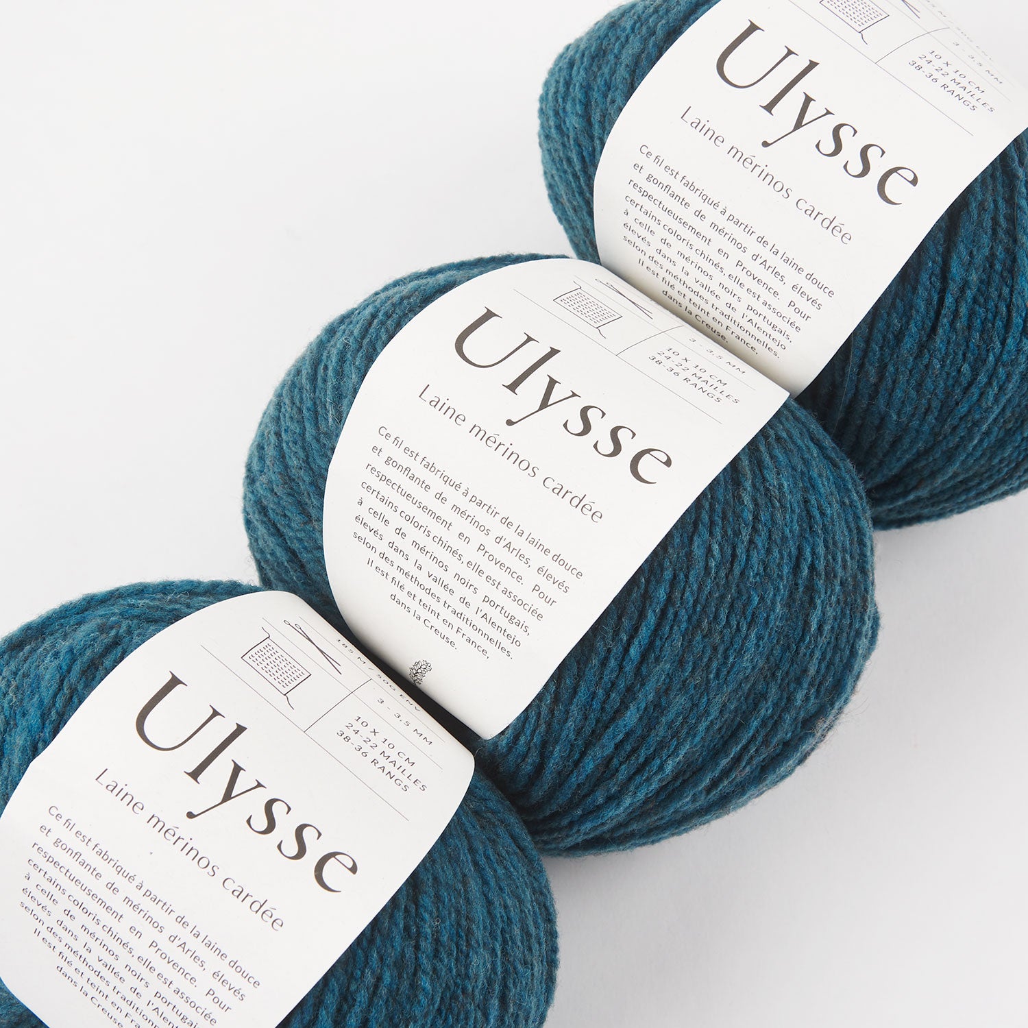 De Rerum Natura ULYSSE - PLUME Merino wool Sport turquoise blue Yarn