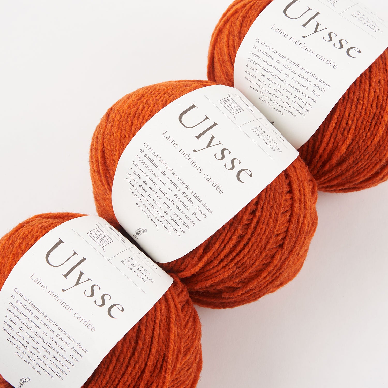 De Rerum Natura ULYSSE - POTIMARRON Merino wool Sport orange Yarn