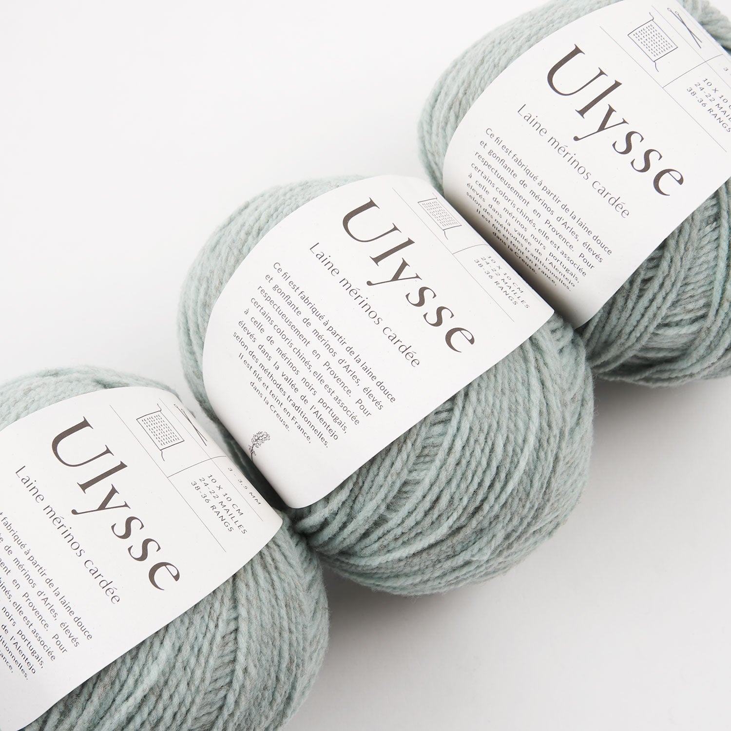 De Rerum Natura ULYSSE - SAUGE Merino wool Sport green Yarn